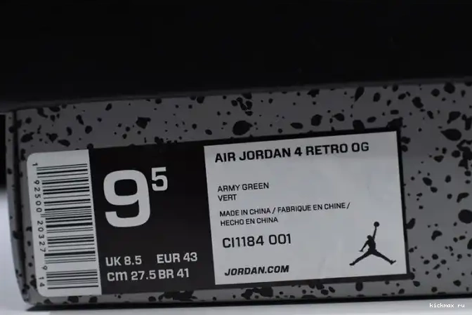 Cheap Kickmax 4 Air CI1184-001 Laser Black Jordan Retro 0510